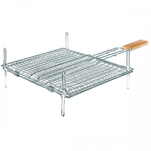 Tapered rack with legs and wooden handle