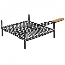 Tefal frame grill with legs and wooden handle