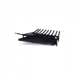 Iron grate with skewer